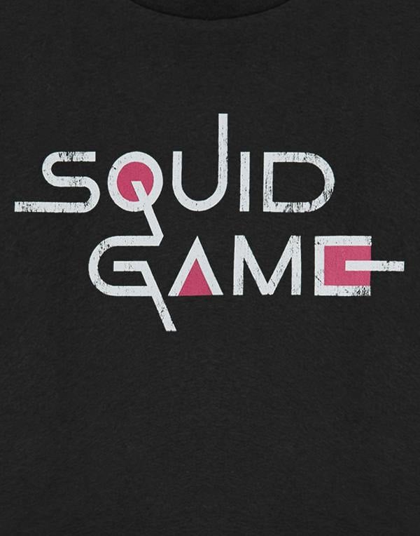 Squid Games Unisex Black Logo Short Sleeved T-Shirt
