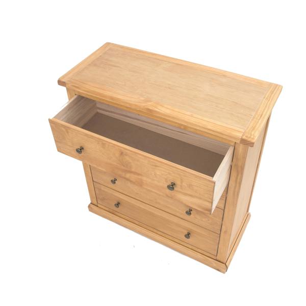 Cabinet Bits Lucca 4 Drawer Chest of Drawers Brass Knob