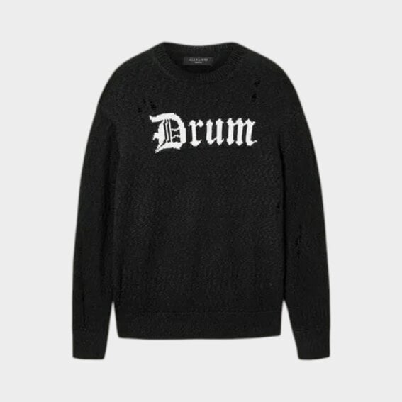 All Saints Drum Jacquard Jumper Black