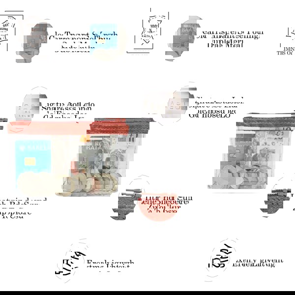 Assots London 'DINAH' Transparent Zip Top Red Coin Purse