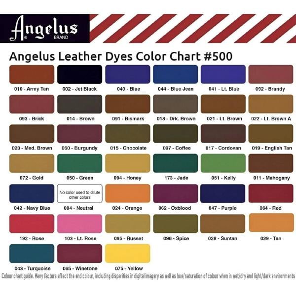 Angelus Leather Dye - Permanent Deep Penetrating Colour Change 3oz