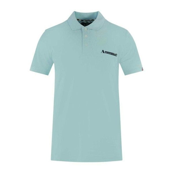 Aquascutum Unisex Adult Boxed Logo Polo Shirt - Light Blue