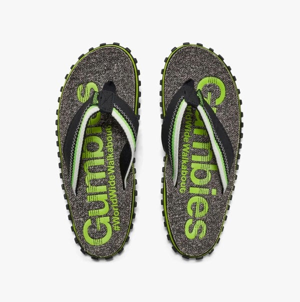 Gumbies CAIRNS Mens Recycled Flip-Flops Lime