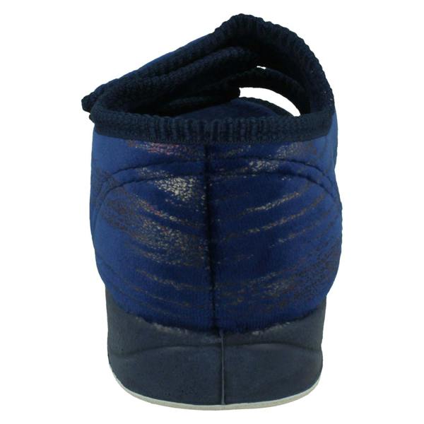 Padders Ladies Padders Wide Fitting Open Toe Slippers - Lydia