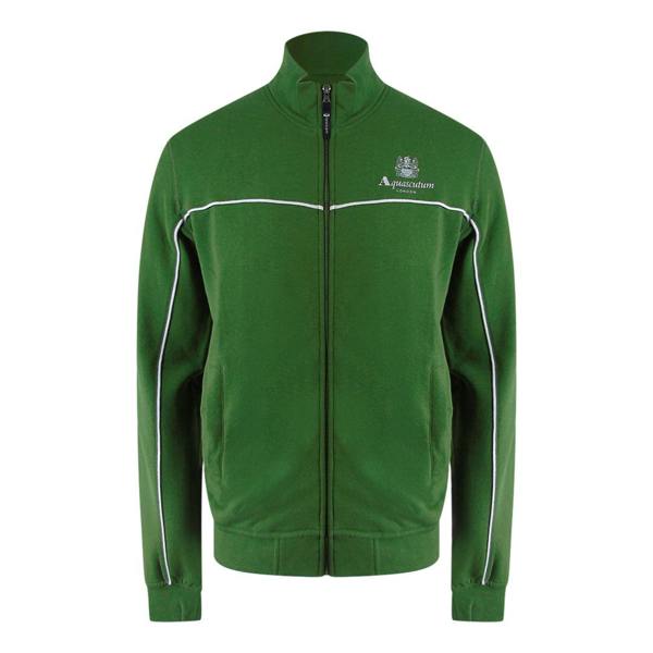 Aquascutum Active Piping Mock Neck Army Green Fleece