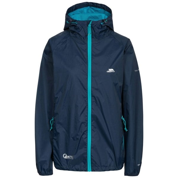 Trespass Women's Qikpac Packaway Waterproof Jacket - Navy