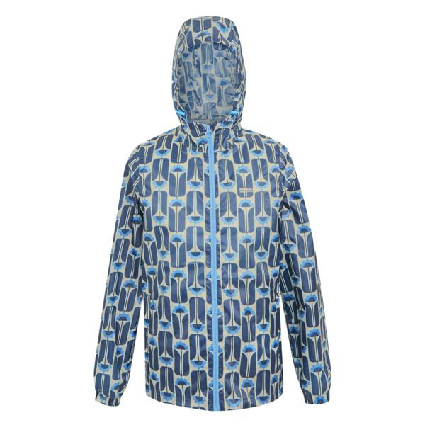 Regatta Womens/Ladies Orla Kiely Tall Flowers Packaway Waterproof Jacket - Navy - 