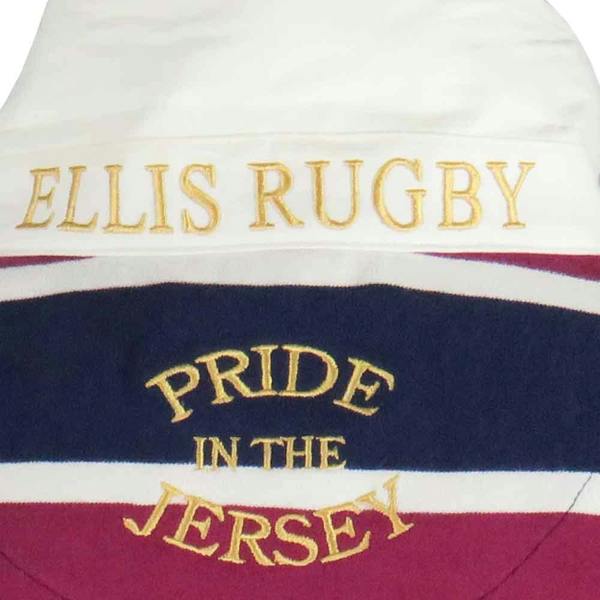 England Rugby Shirt Vintage Triple Blue Ellis Rugby Collar