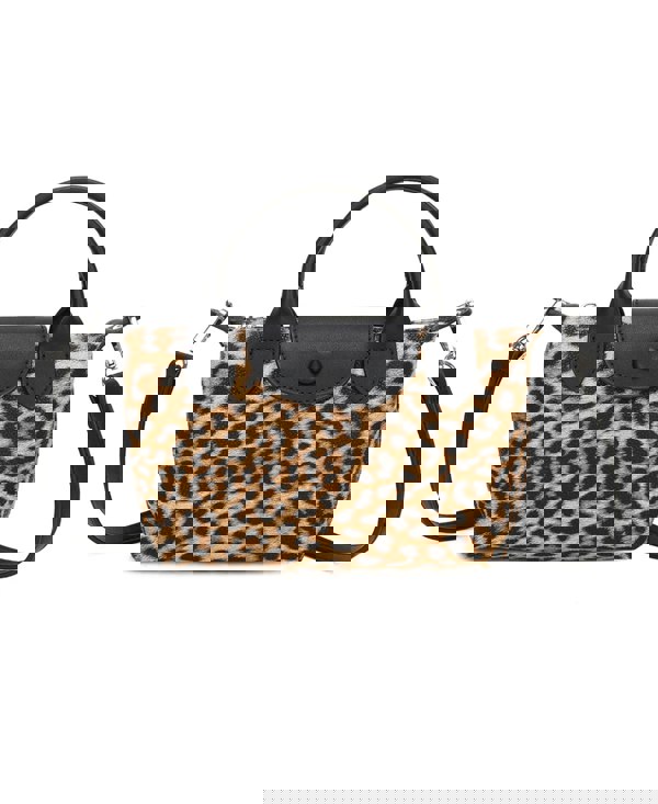 Kitise Leopard Print Mini Crossbody Bag Snap Zipper Closure