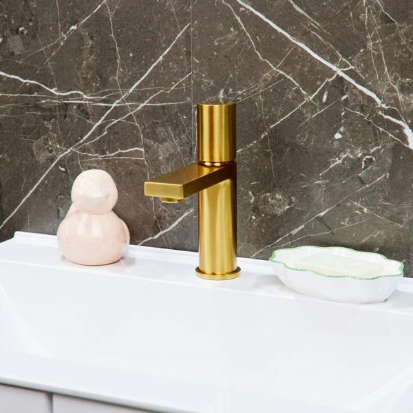 Flode Limingen | Mono Basin Mixer Tap | Brushed Gold