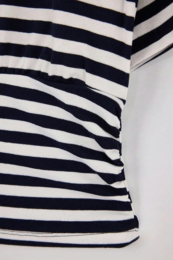 Asymmetric Neck Regular Fit Soft Touch Knit Blouse