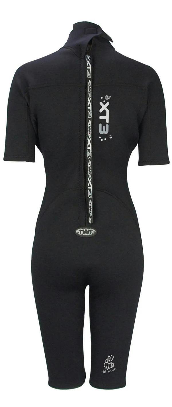 TWF XT3 Ladies 3mm Shortie Wetsuit Black