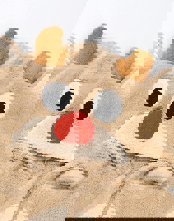 Show Me The Merch Unisex Kids Brown Rudolph Onesie