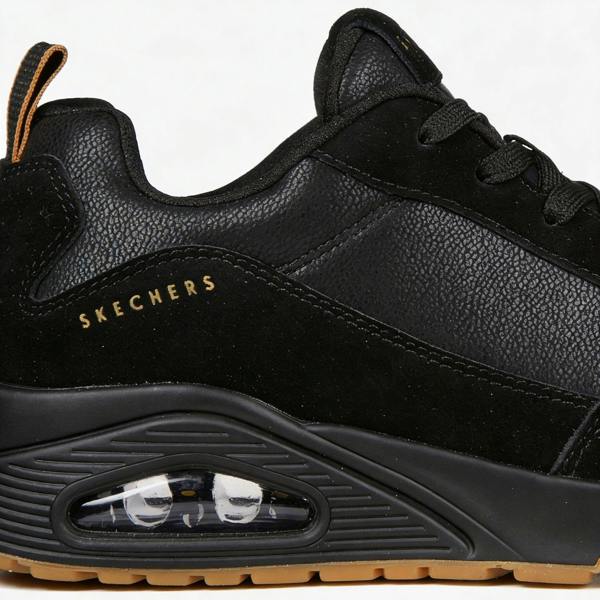 Skechers Skechers UNO - STACRE Mens Casual Trainers Black