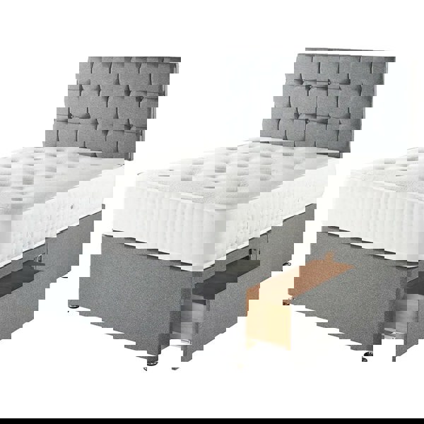 Furnishings For Less Cashmere Double Mattress + Premium Divan Bed Bundle Set