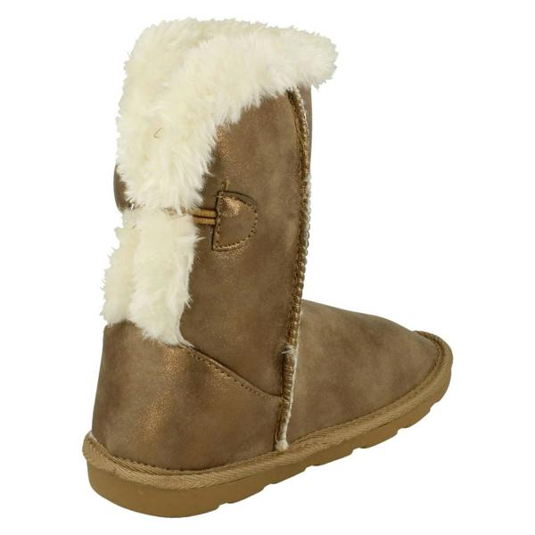 Spot On Girls Spot On Faux Fur Lined Winter Boots