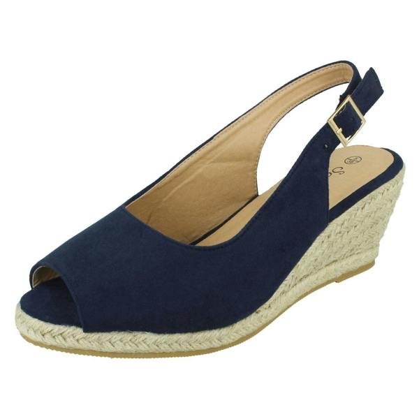 Savannah Ladies Savannah Wide Fit Wedges F2295