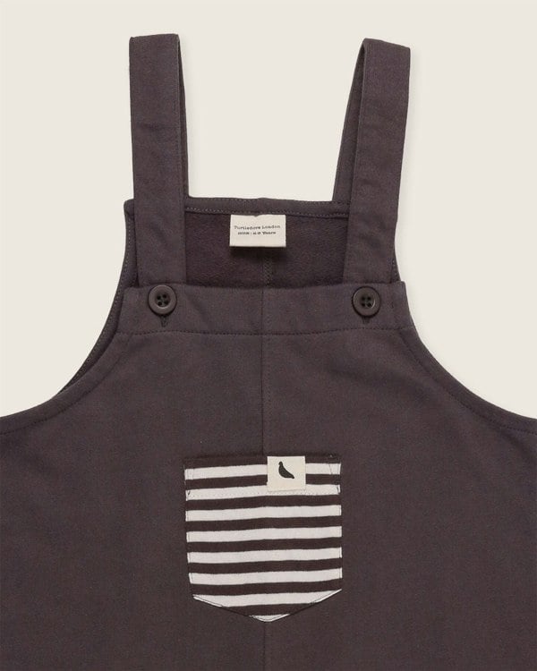 organic cotton Charcoal Grey Dungarees - image 4