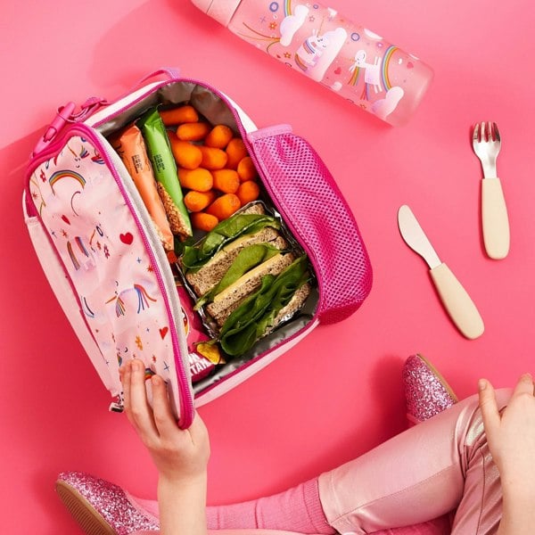 ION8 Kids Lunch Bag, Insulated, Unicorn Rainbows, Medium