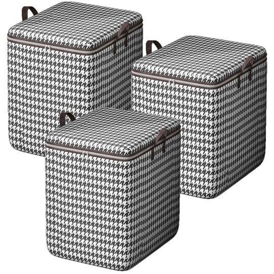 Havendro 3Pcs 180L Large Storage Bags Thickened Dustproof Clothes Quilt Organizer Box
