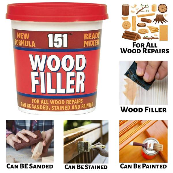 151 Wood Filler Ready Mixed Tub 600G