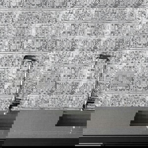 Purbeck Stone Glossy 3D Sticker Tile 15.4 cm (6 in) - 16pcs in a pack