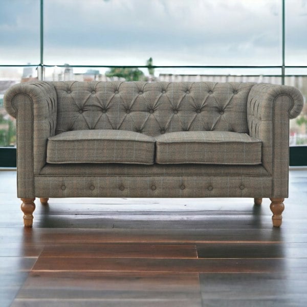 Artisan Furniture Multi Tweed 2 Seat Chesterfield