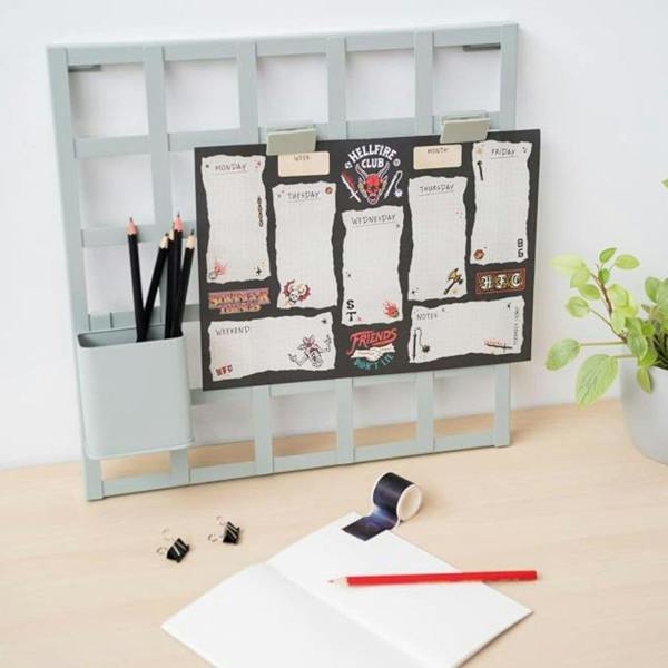 Stranger Things Hellfire Club A4 Weekly Planner Notepad