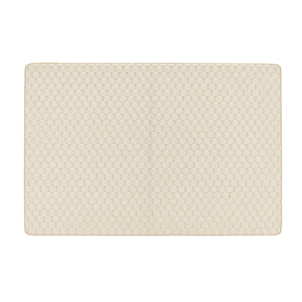 My Mat Sculptured Washable Honeycomb Ivory