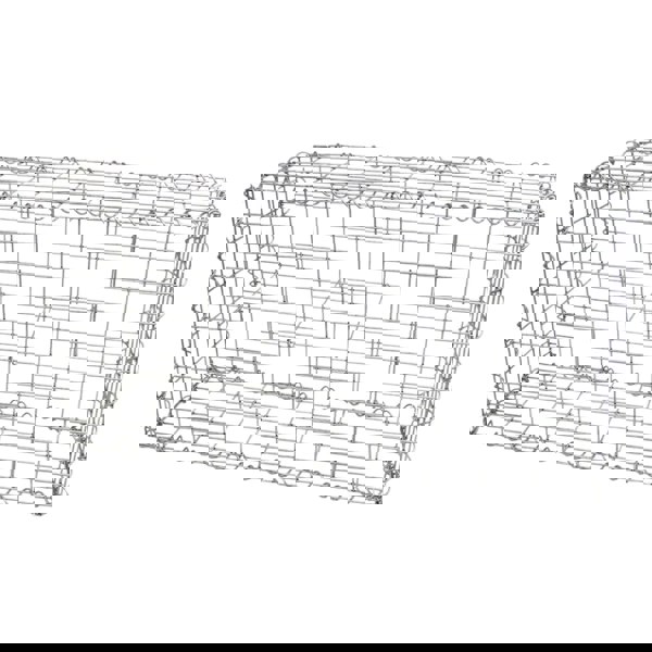 Monstershop Gabion Baskets 100 x 50 x 30cm / 3 Pack