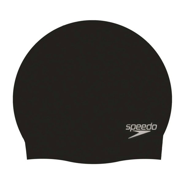 Speedo Childrens Silicone Swim Cap - Black