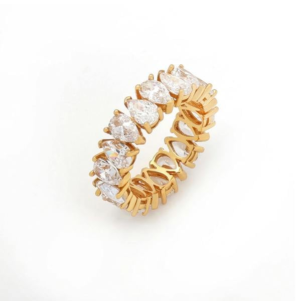 Say It With Pear Ring - Yellow Gold