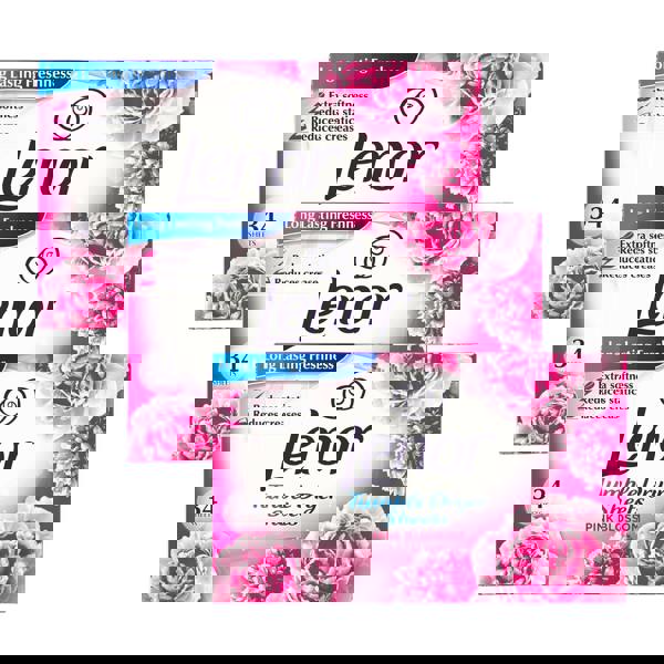 Lenor Tumble Dryer Sheets Pink Blossom 34 Pack x3