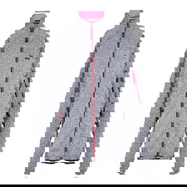 Regatta Womens Ravenhill Full Zip Fleece Top - White/Flamingo Pink