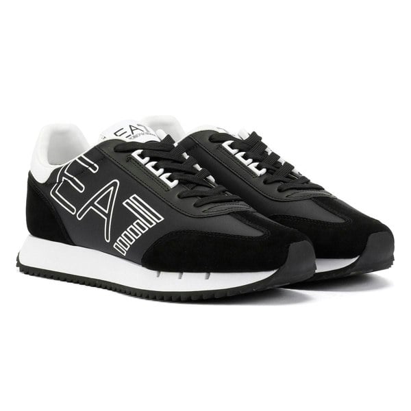 EA7 Black & White Vintage Men's Black/White Trainers