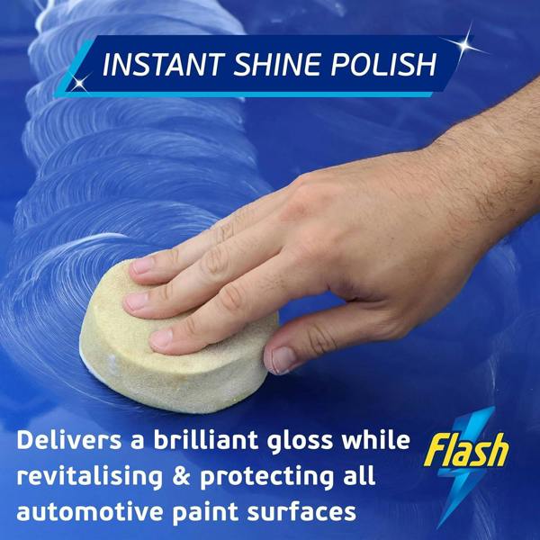 FLASH Car Polish High Gloss Instant Shine Paint Protection & Detailing 500ml