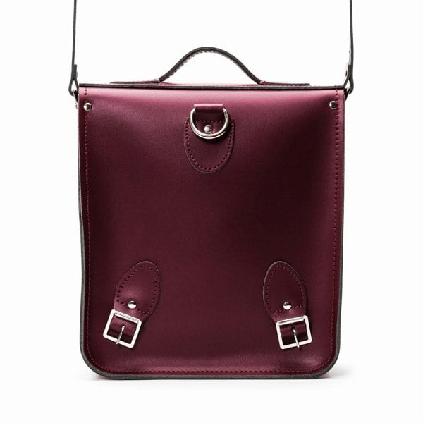 Zatchels Handmade Leather City Backpack - Marsala Red