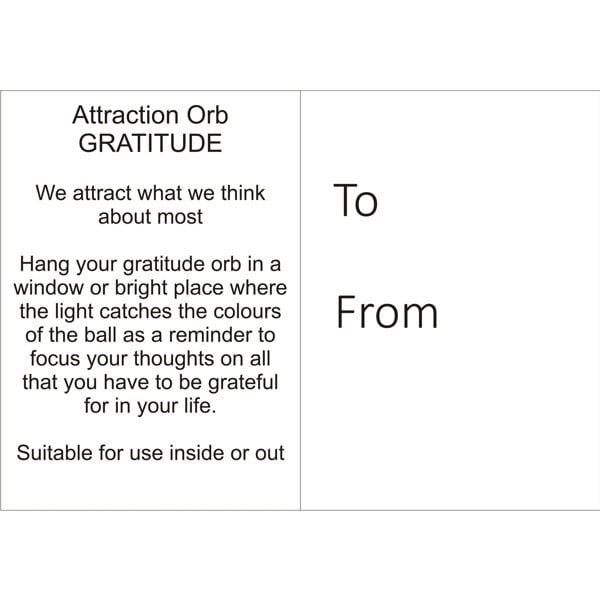 Attraction Orb - Gratitude