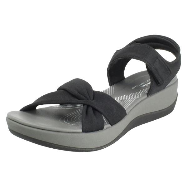 Clarks Ladies Clarks Cloudsteppers Strappy Wedge Sandals Arla Daisy