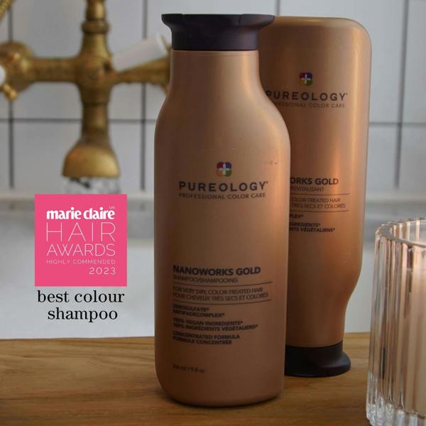 Pureology Nanoworks Gold Conditioner, For Dry Tired Colour-Treated Hair, Restores Shine 266ml - Additional 6