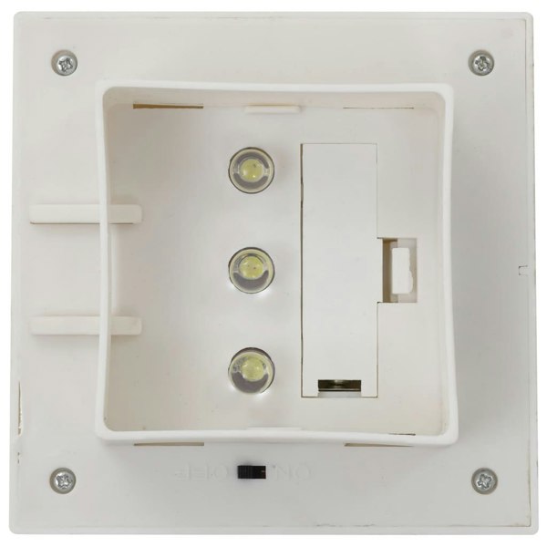 Berkfield Outdoor Solar Lamps 6 pcs LED Square 12 cm White