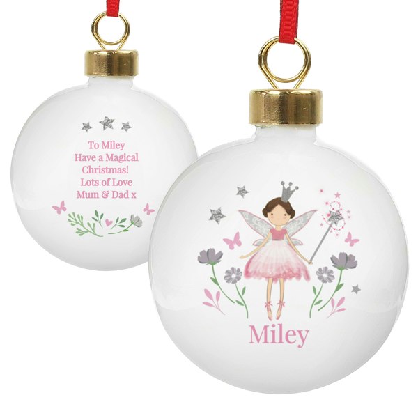Personalised Memento Company Personalised Fairy Princess Bauble