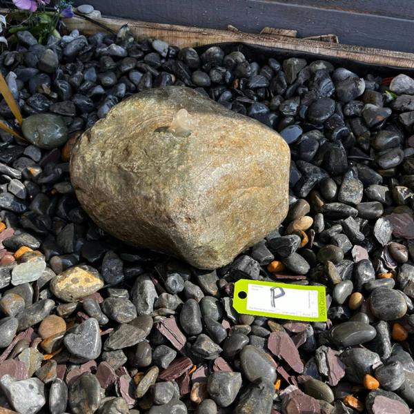 Drilled Natural Bouler P Water Feature
