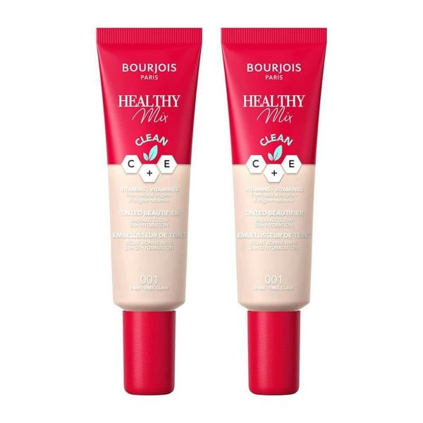 Bourjois Paris 2 x Bourjois Paris Healthy Mix Tinted Beautifier 30ml - 001 Fair