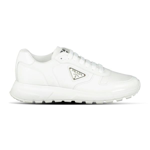 Prada Prax 01 Re-Nylon Leather Sneakers White - chancefashionco