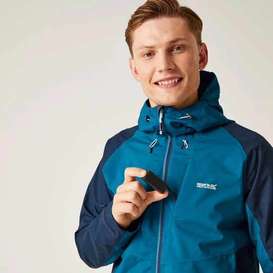 Regatta Mens Britedale Waterproof Jacket - Moroccan Blue/Navy