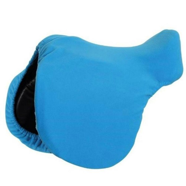 Shires Fleece Horse Saddle Cover - Bright Blue