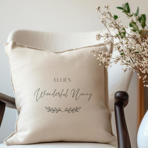 Aye Do Gifts Personalised Wonderful Nan,Gran,Grandma Cushion