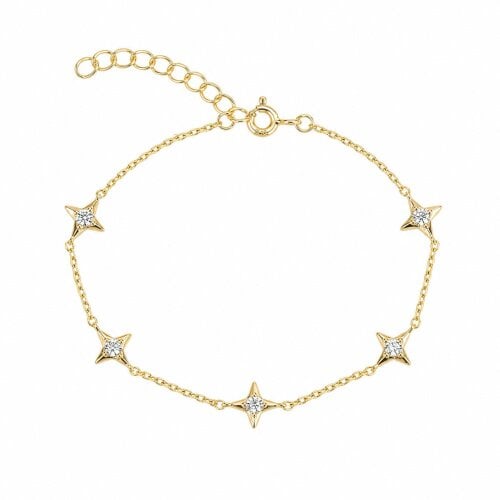 Spero London Celestial Star Sterling Silver Bracelet