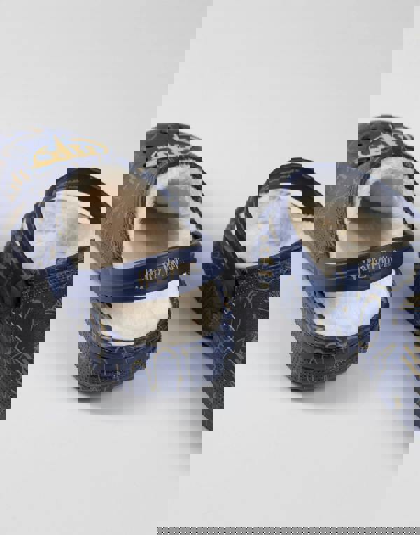 Harry Potter Womens Blue Logo Fur Lined Clogs